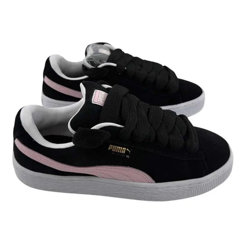 Puma Women's Black-Whisp Of Pink Suede XL Sneakers Size 8.5